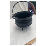 Small 8" Made in England Cast Iron Cauldron Pot