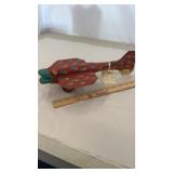 Meadows (Illinois) Wooden Folk Art Bird Airplane