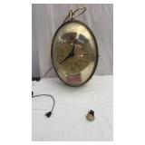 Vintage 1960s  Budweiser "Egg" Clock AS IS
