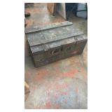 Very Old Wood Military Trunk Chest Box