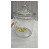 1950s Golden Flake Store Counter Advertising Jar