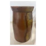 12 1/2"  Southern Stoneware Pottery Crock Churn