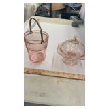 Pink Ice Bucket & Candy Dish