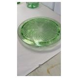 10' Uranium Glass Cake Plate