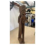 23' Tall Hand Carved Sculpture from Africa