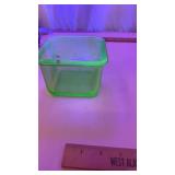 Green Uranium Glass Refrigerator Dishes