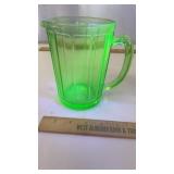 Small Uranium Glass Pitcher