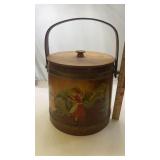 Vintage Wooden Firkin Sugar Bucket