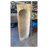 HUGE 53' Wooden Dough Bowl Trough Boat