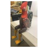 Wooden Folk Art Rooster
