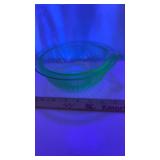 Green Uranium Glass Bowl