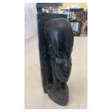 Heavy 9' Hand Carved African Sculpture Statue