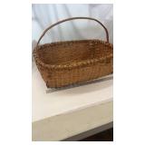 Nice 23' Long Vintage Split Oak Basket