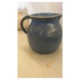 Vintage 7' Stoneware Pottery Pitcher