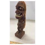 Hand Carved Tiki Figurine Sculpture