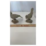 Pair of Cast Iron Birds