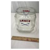 Short Lance 8 Sided Store Advertising Cookie Jar