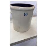 Large 10 Gallon Stoneware Crock  AS IS