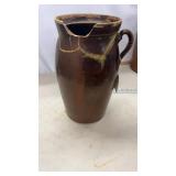 DAMAGED Stoneware Butter Churn