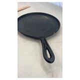 9 3/4' Antique Cast Iron Flat Griddle
