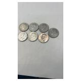 Lot of 7 Bicentennial 1975 One Dollar Coins