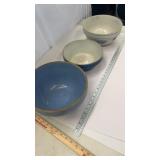3 pcs. Stoneware Pottery ' AS IS'