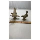 Pair of Cast Iron Birds