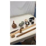 Carved Wooden Animals & More