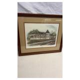 Artist Proof Tuscaloosa Train Station Watercolor
