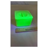 Jadeite Uranium Green Refrigerator Dish