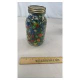 Jar Full of Vintage Marbles