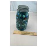 Ball Mason Jar Full of Old Marbles