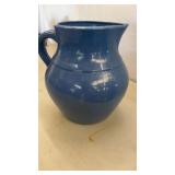 8 1/2' Tall Stoneware Pottery Pitcher