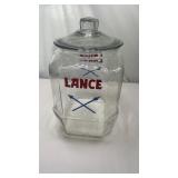Lance 8 Sided Store Advertising Cookie Snack Jar