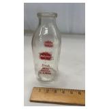 Vintage Alabama Delview Glass Milk Bottle