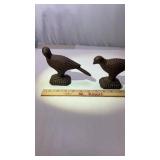 Pair of Cast Iron Birds