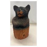 14 1/2' Dale Traut Hand Carved Wooden Bear