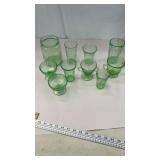 Group of Green Uranium Glassware