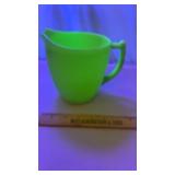 Small Uranium Glass Jadeite Pitcher