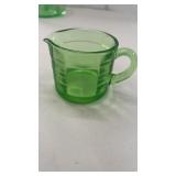 2 3/4'  Uranium Glass Creamer or Measuring Cup