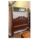Beautiful King Size Poster Bed with Claw Feet