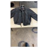 Size Large Leather Bomber Jacket by J. Park