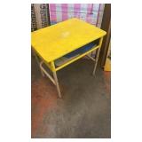 Vintage Metal School Classroom Desk