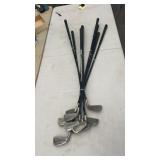 9 Left Handed Hippo Golf Clubs