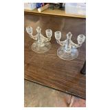 5 1/2" Tall Fostoria Candle Holders
