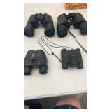 4 Pairs of Binoculars Bushnell & Others