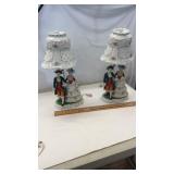 Beautiful Porcelain Victorian Style Table Lamps