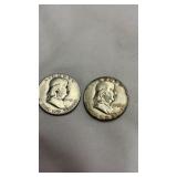 1951 & 1952 Silver Half Dollar 50 Cent Coins