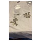 20 Silver 1930s Mercury Dimes Coins