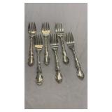 6 Gorham Strasbourg Sterling Silver Forks